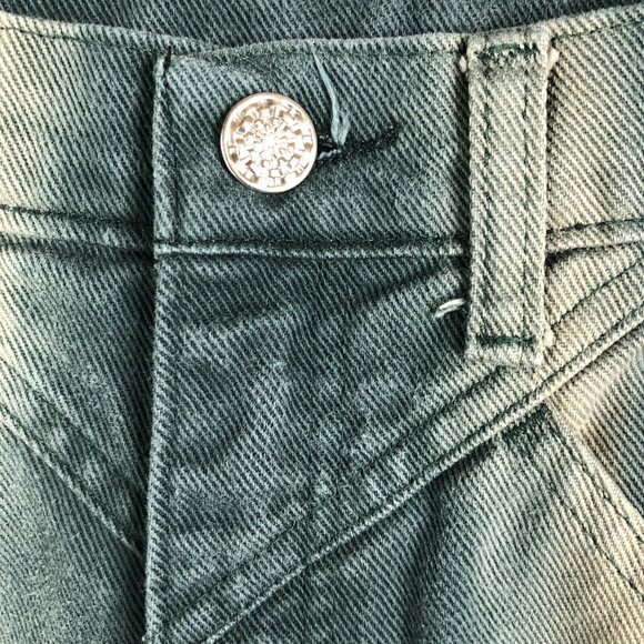 Vintage Jewells Classic Bottoms Jeans Juniors 13 Green Faded Bareback Riding - Picture 8 of 16